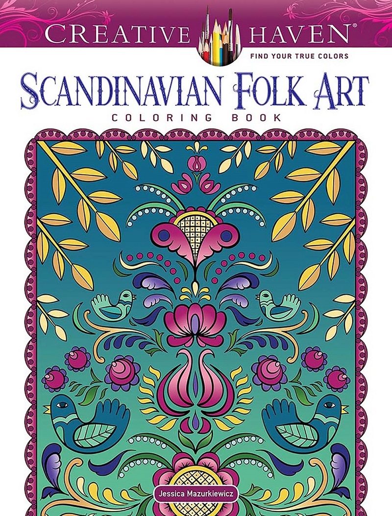 Creative Haven Scandinavian Folk Art Coloring Book/Product Detail/Kids Colouring