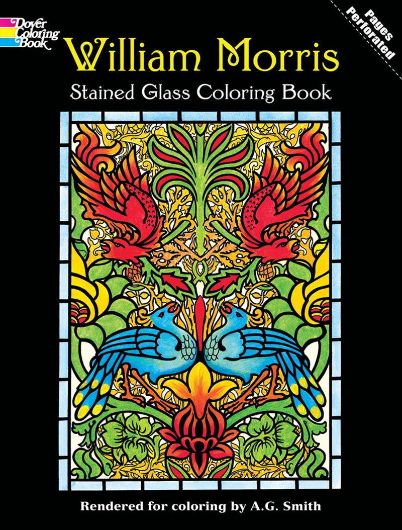 William Morris Stained Glass Coloring Book/Product Detail/Kids Colouring