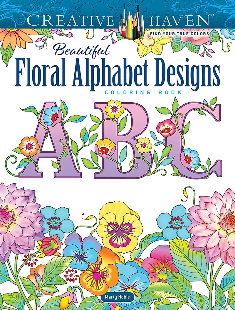Creative Haven Beautiful Floral Alphabet Designs Coloring Book/Product Detail/Kids Colouring