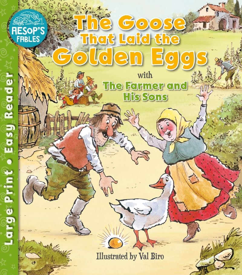 Aesop's Fables: Goose That Laid the Golden Eggs & The Farmer and His Sons/Product Detail/Childrens Fiction Books