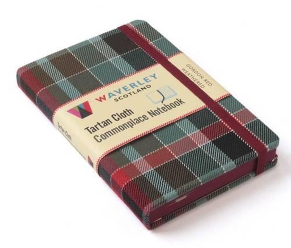 Waverley (M) - Gordon Red Weathered Tartan Cloth Commonplace Notebook/Product Detail/Notebooks & Journals