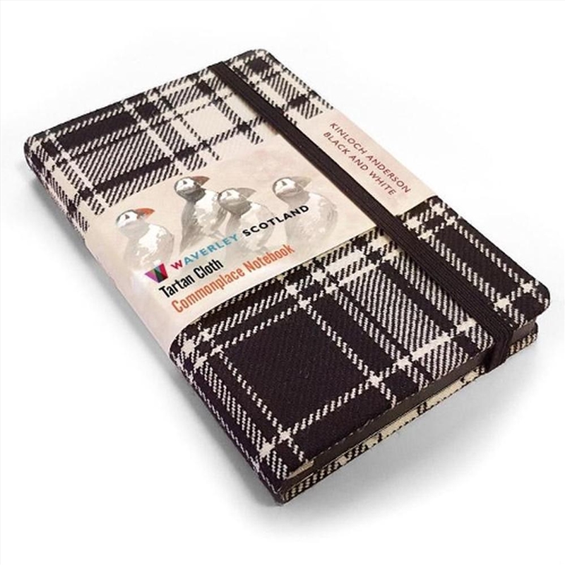 Waverley S.T. (M) - Black & White Pocket Genuine Tartan Cloth Commonplace Notebook/Product Detail/Notebooks & Journals