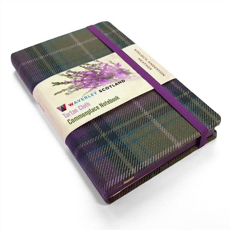 Waverley S.T. (M) - Heather Pocket Genuine Tartan Cloth Commonplace Notebook/Product Detail/Notebooks & Journals