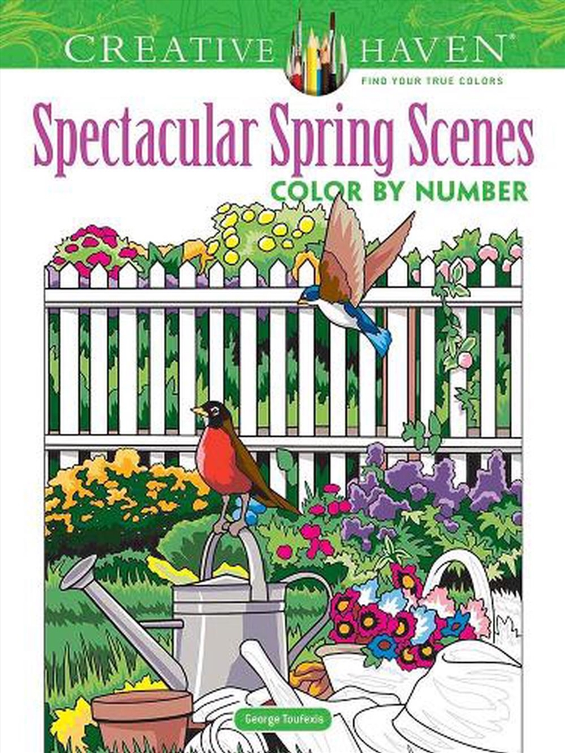 Creative Haven Spectacular Spring Scenes Color by Number/Product Detail/Adults Colouring