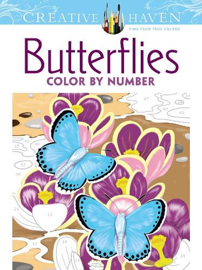 Creative Haven Butterflies Color by Number Coloring Book/Product Detail/Adults Colouring