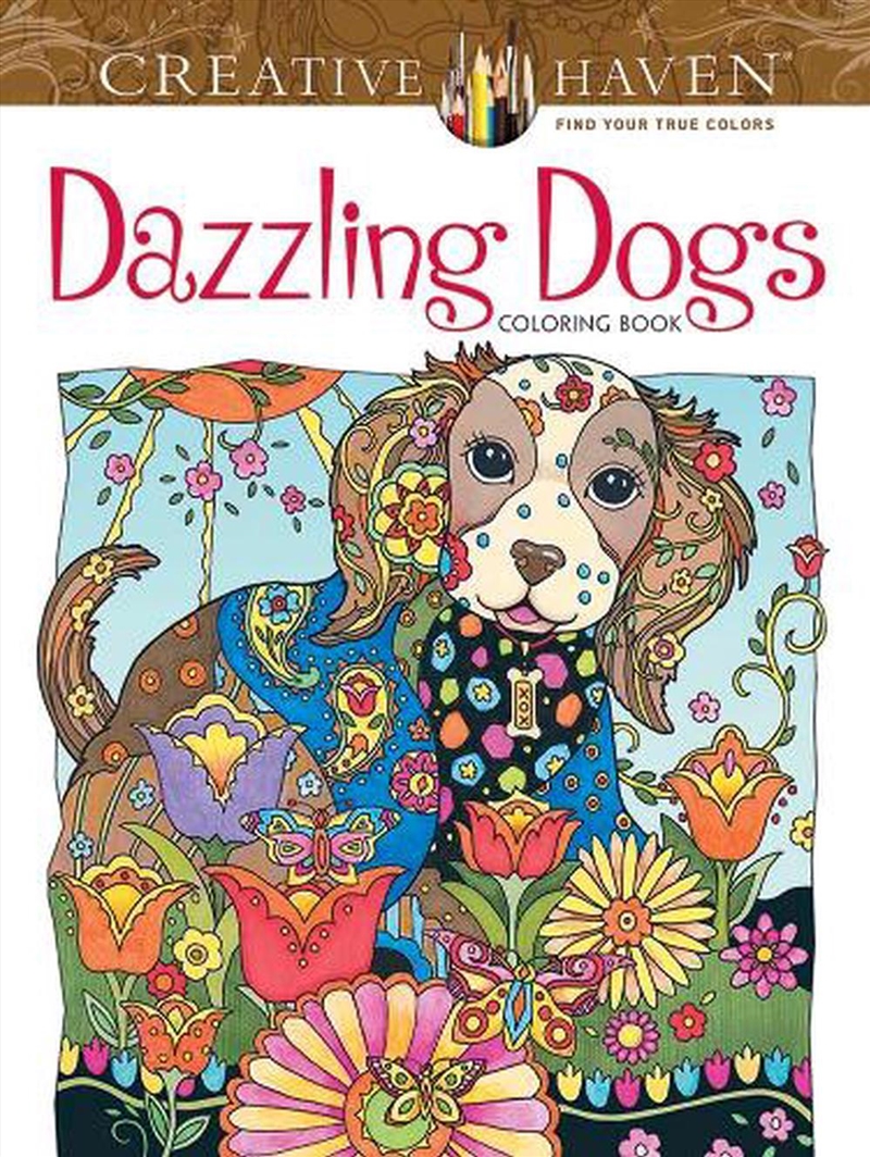 Creative Haven Dazzling Dogs Coloring Book/Product Detail/Adults Colouring