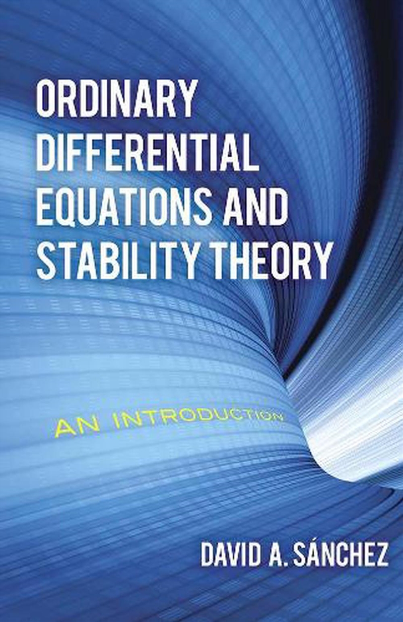 Ordinary Differential Equations and Stability Theory - An Introduction/Product Detail/Maths