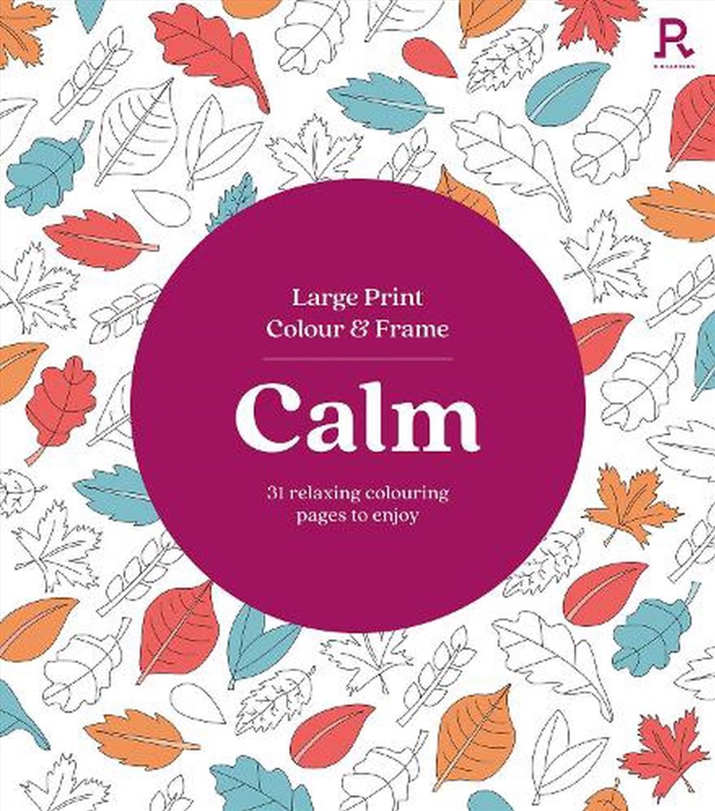 Large Print Colour and Frame - Calm (Colouring Book for Adults)/Product Detail/Crafts & Handiwork