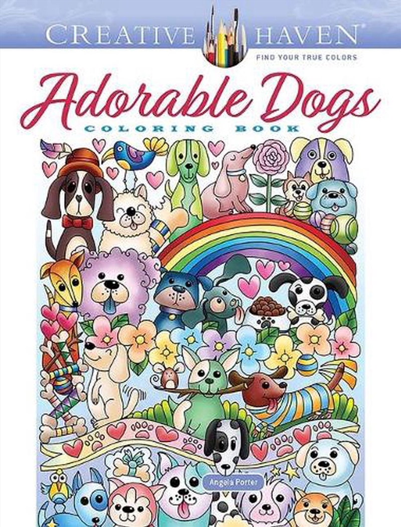 Creative Haven Adorable Dogs Coloring Book/Product Detail/Kids Colouring