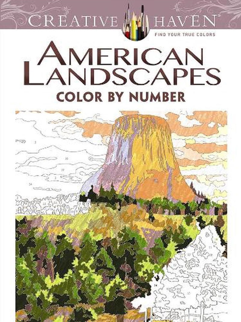 Creative Haven American Landscapes Color by Number Coloring Book/Product Detail/Adults Colouring