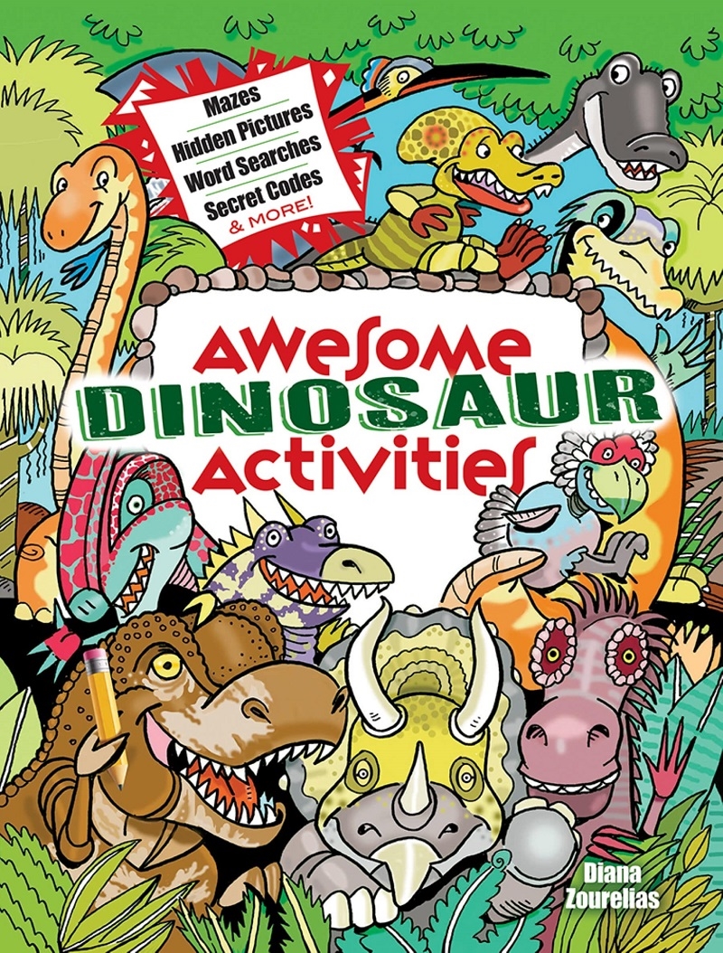 Awesome Dinosaur Activities for Kids - Mazes, Hidden Pictures, Word Searches, Secret Codes, Spot the/Product Detail/Kids Activity Books