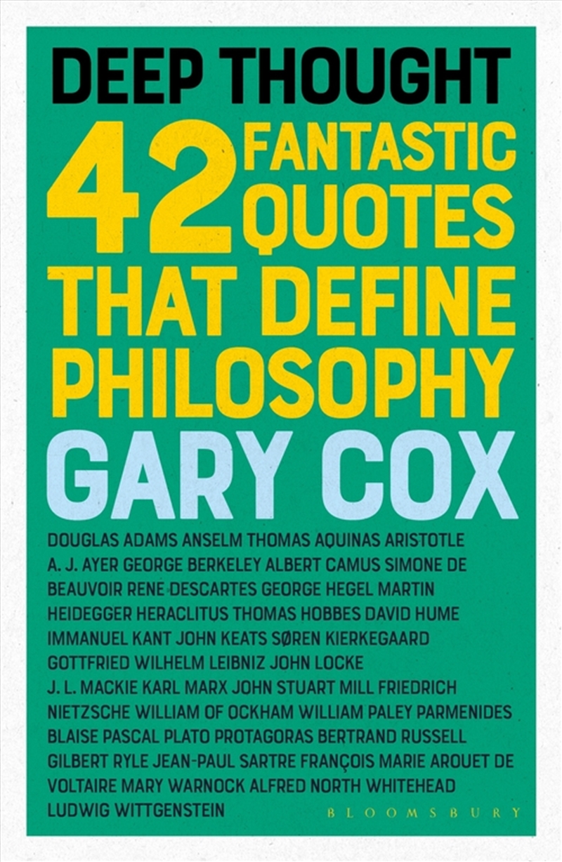 Deep Thought: 42 Fantastic Quotes That Define Philosophy/Product Detail/Reading