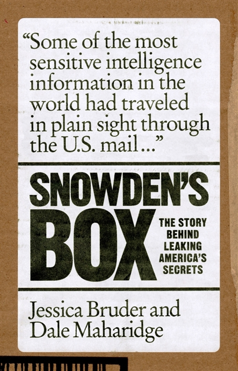 Snowden's Box: Trust In The Age Of Surveillance/Product Detail/Reading