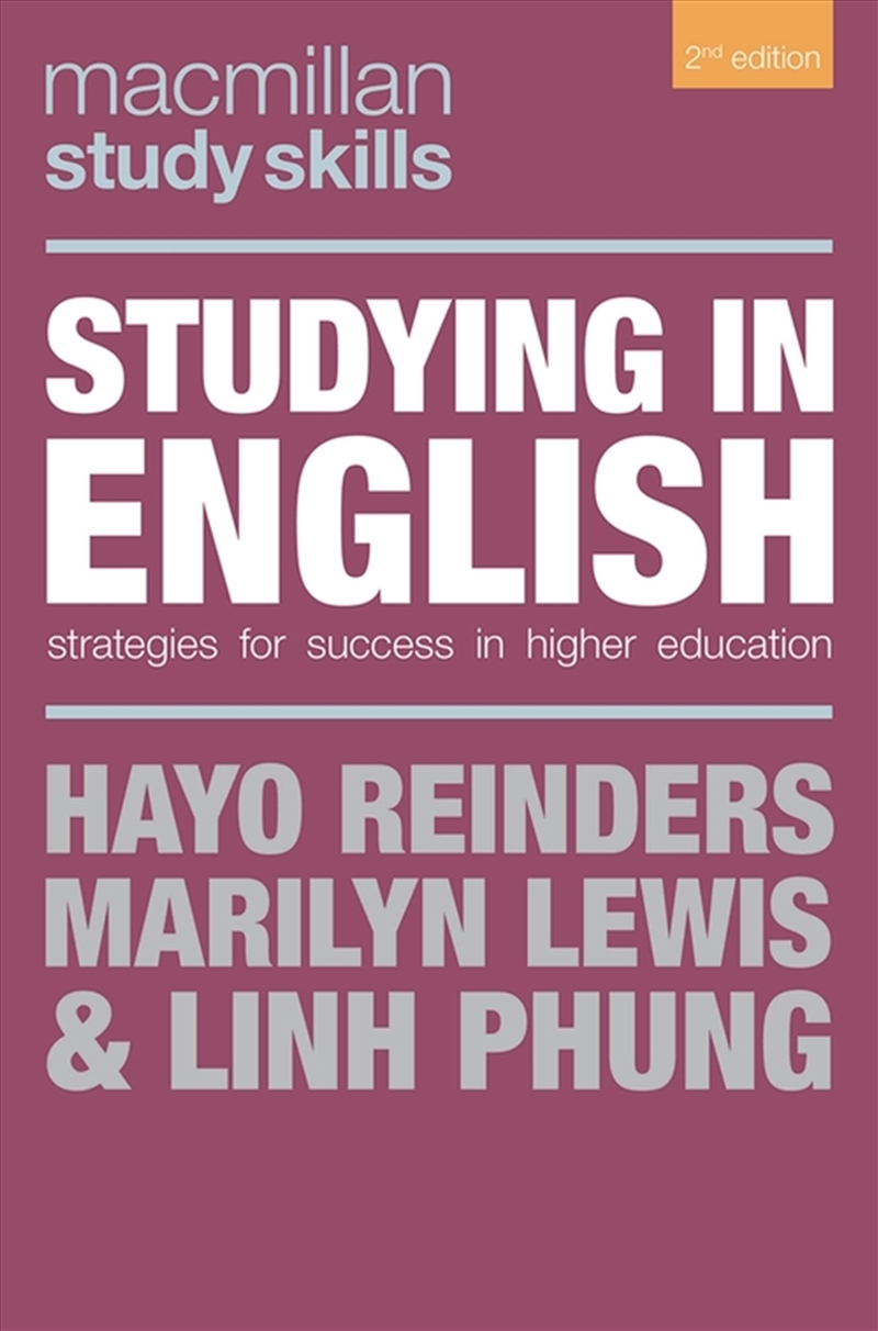 Studying In English: Strategies For Success In Higher Education/Product Detail/Reading