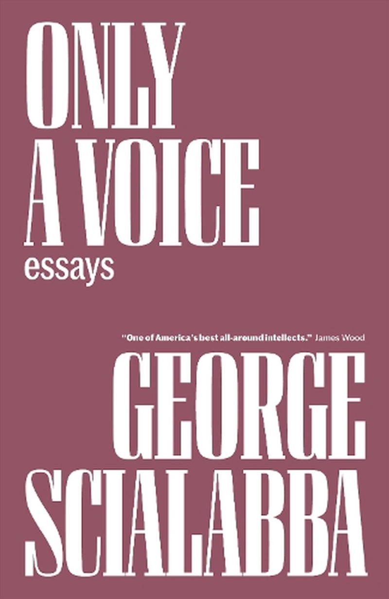 Only A Voice: Essays/Product Detail/Literature & Poetry