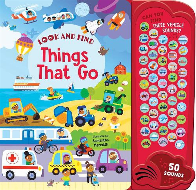 Look & Find - 50-Button Mega Sound Book - Things That Go/Product Detail/Early Childhood Fiction Books