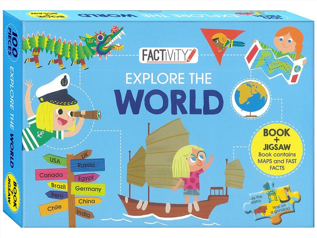 Factivity - Book & Puzzle - Explore the World/Product Detail/Jigsaw Puzzles