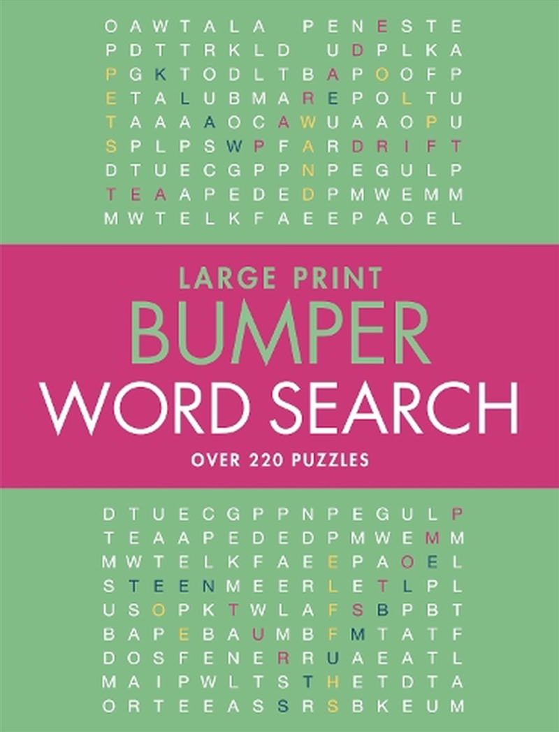 Large Print Bumper Puzzle Book - Word Search/Product Detail/Adults Activity Books