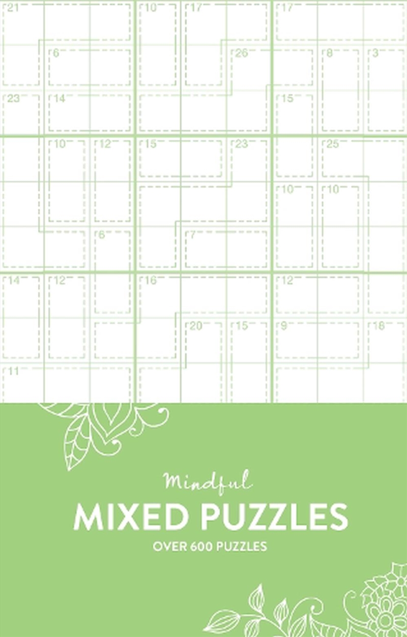 Mindful 600 Puzzles - Mixed Puzzles - Pastel Green/Product Detail/Adults Activity Books