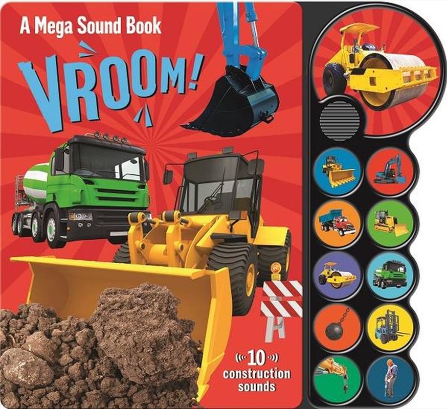 Large 10-Button Sound Book - Vroom/Product Detail/Early Childhood Fiction Books
