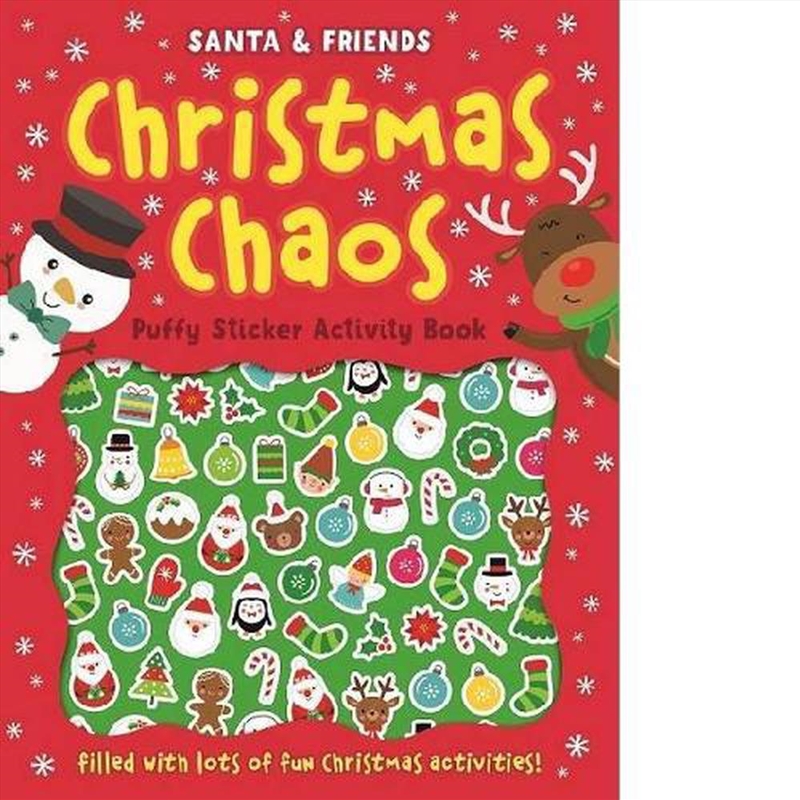 Santa & Friends Christmas Chaos Puffy Sticker Book/Product Detail/Kids Activity Books