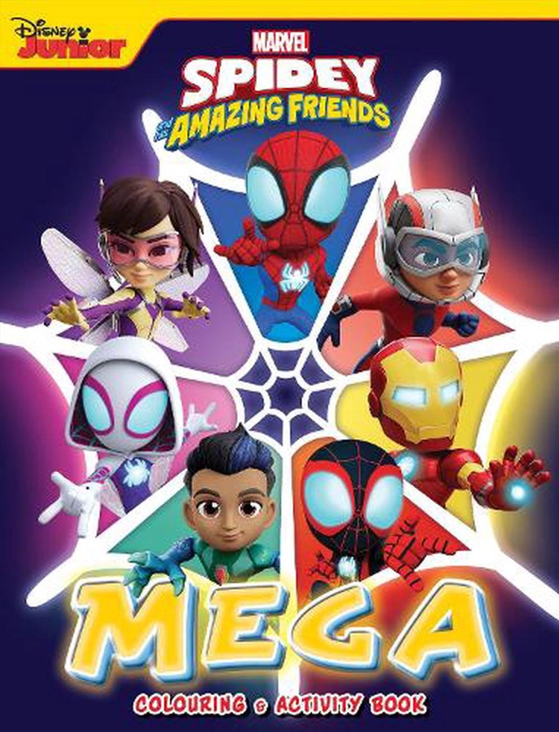 Spidey and His Amazing Friends - Mega Colouring Book - Glow Webs Glow/Product Detail/Kids Colouring