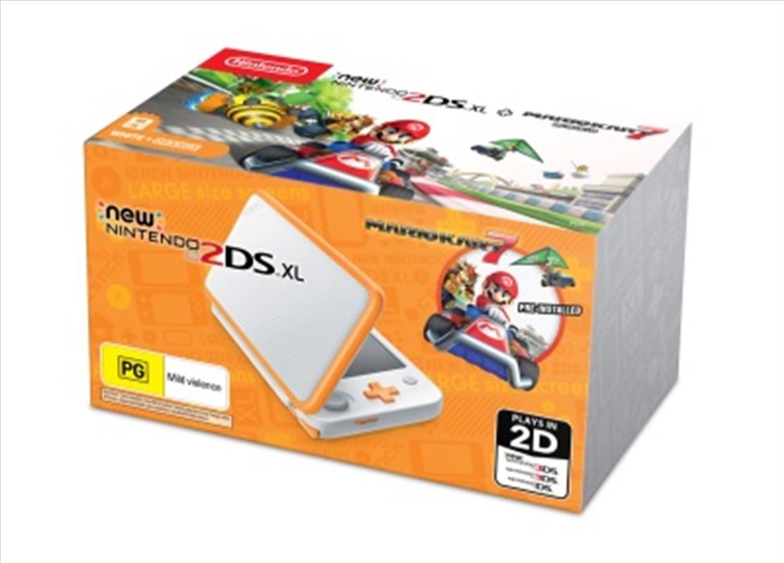 New Nintendo 2DS XL Console Orange with Mario Kart 7/Product Detail/Consoles & Accessories