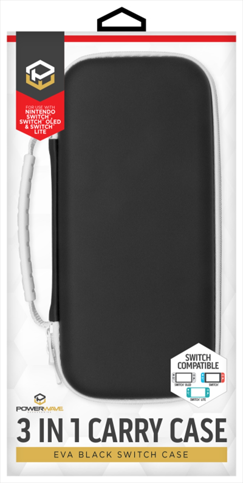 Powerwave Switch 3 in 1 Carry Case - EVA Black/Product Detail/Consoles & Accessories