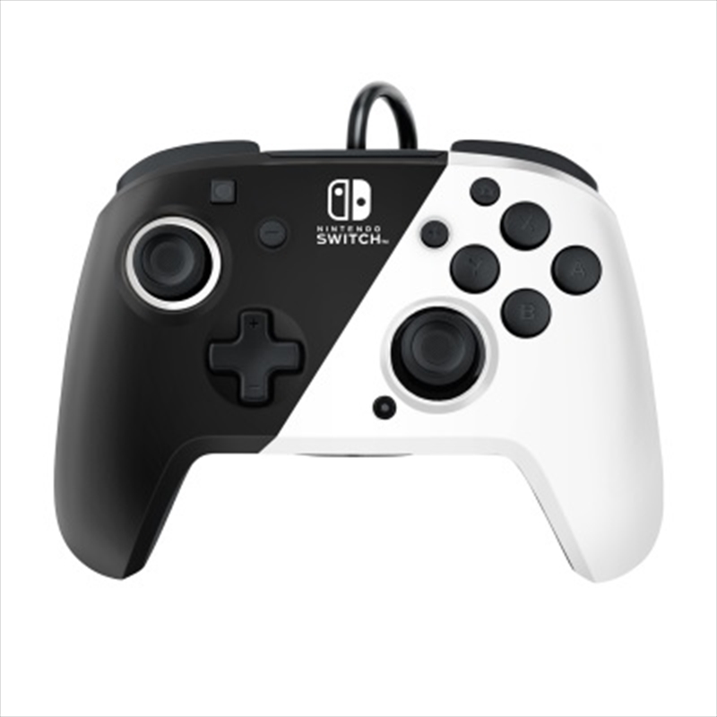 PDP Switch Faceoff Deluxe Wired Controller Black White/Product Detail/Consoles & Accessories