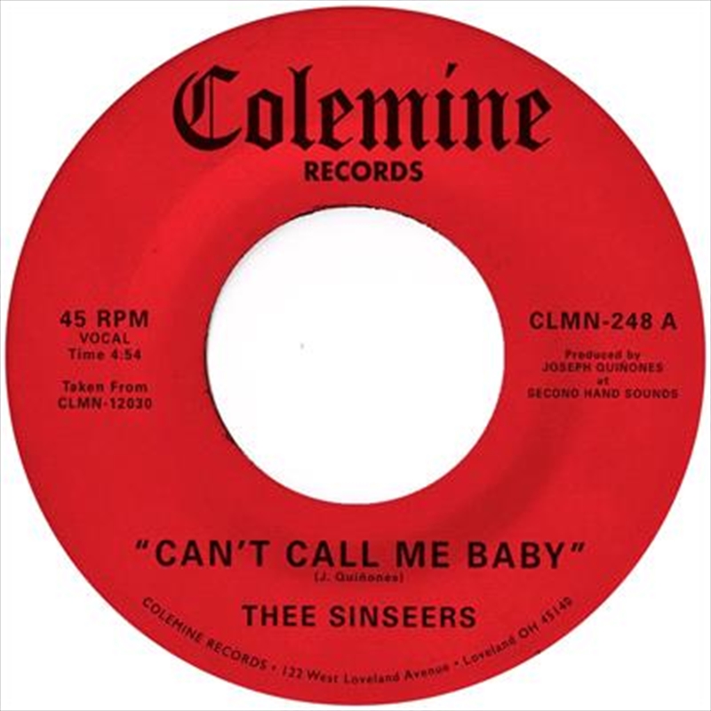 Can't Call Me Baby / Take A Chance - Opaque Red Vinyl/Product Detail/R&B