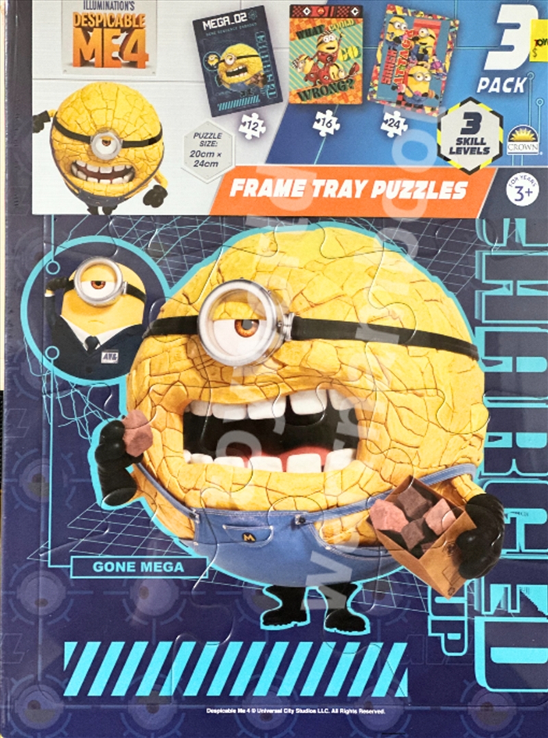 Despicable Me 4 3Pk Frame Tray Puzzle/Product Detail/Jigsaw Puzzles