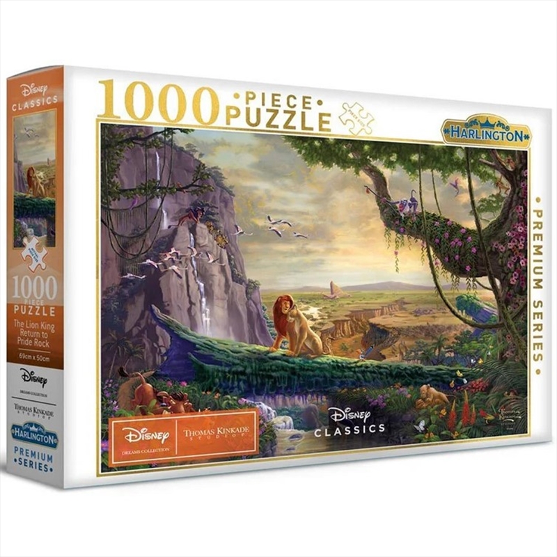 Kinkade 1000Pce Puzzle - Return To Pride Rock/Product Detail/Jigsaw Puzzles