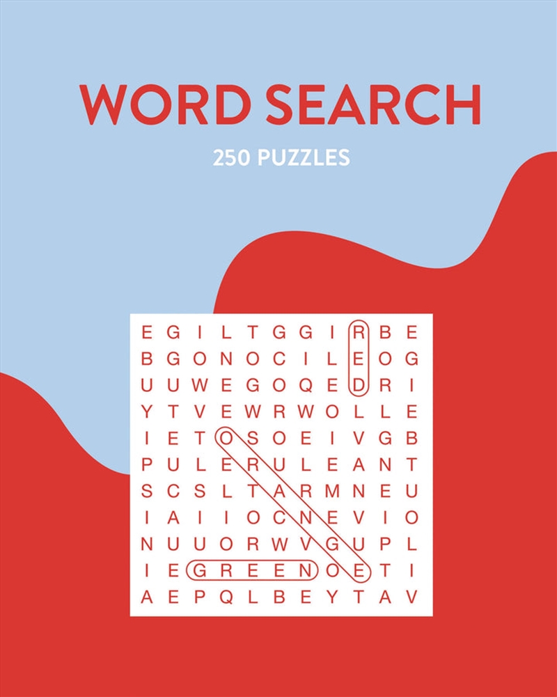 250 Puzzles - Word Search - Blue & Red/Product Detail/Adults Activity Books