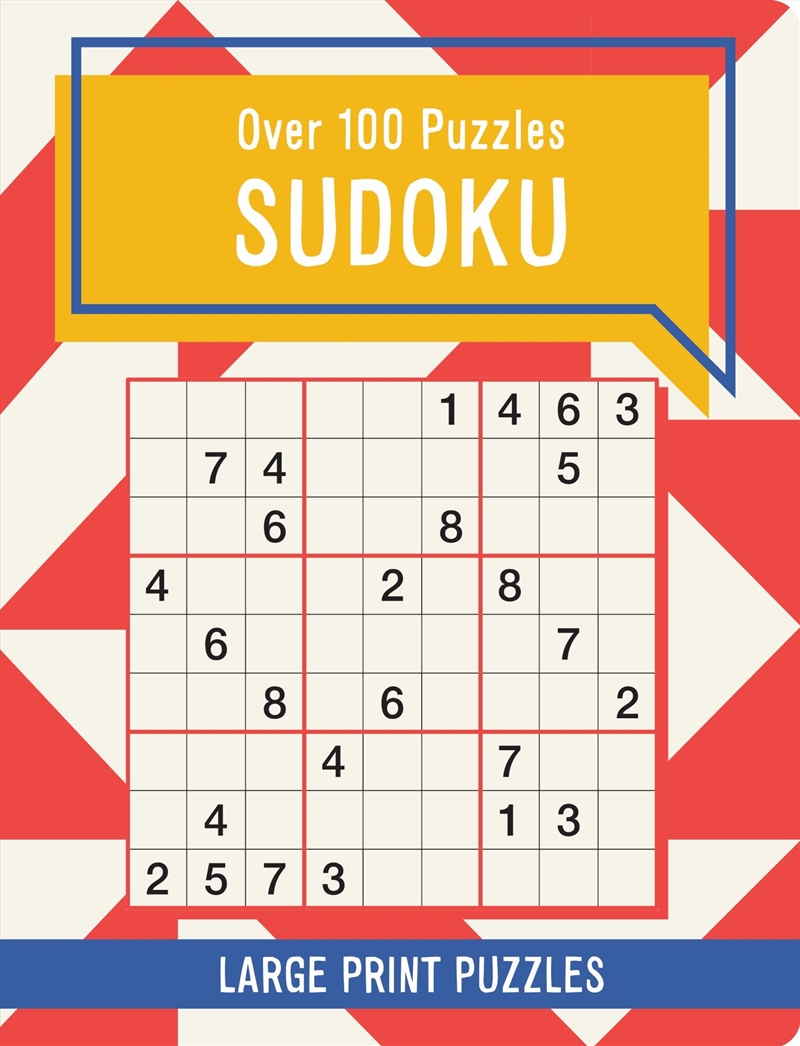 Geometric Large Print Puzzle Book (128pp) - Sudoku/Product Detail/Adults Activity Books