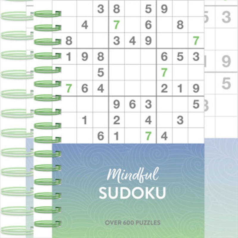 Mindful 600 Puzzles - Sudoku - Green Ombre/Product Detail/Adults Activity Books
