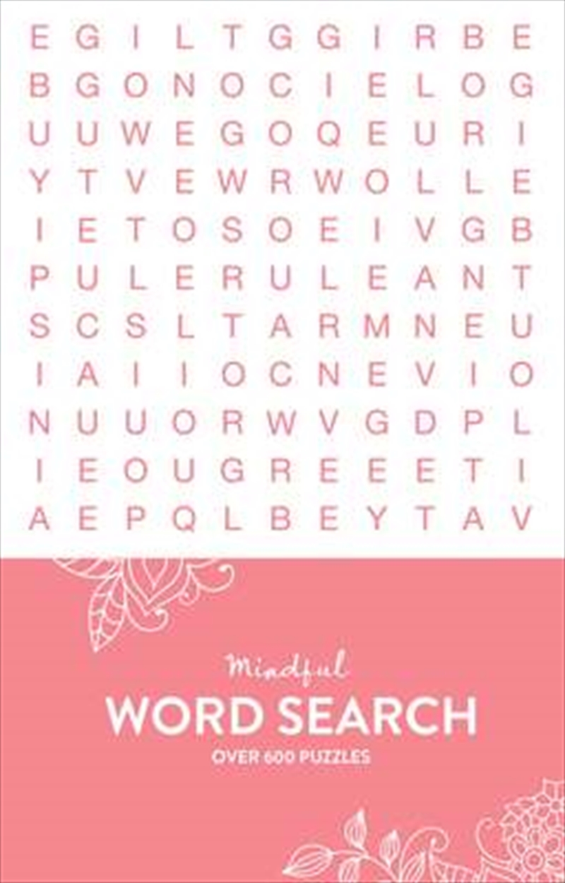 Mindful 600 Puzzles - Word Search - Pink Ombre/Product Detail/Adults Activity Books