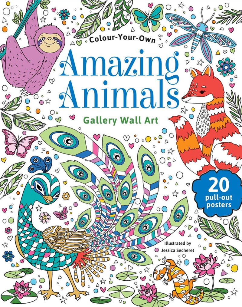 Wall Art - Amazing Animals (FSC)/Product Detail/Kids Colouring