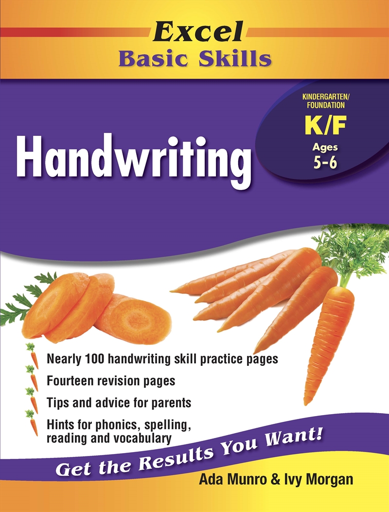 Excel Basic Skills Workbooks: Handwriting Year K/F/Product Detail/English