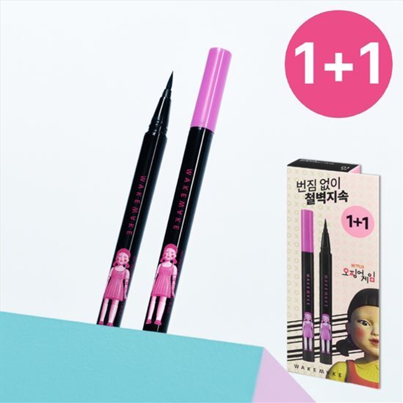 [Netflix] Wakemake X Squid Game Any-Proof Eyeliner 1+1 Set (Black)/Product Detail/Beauty Products
