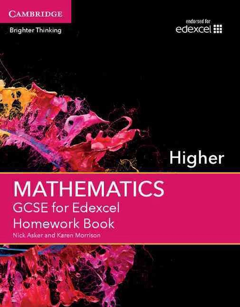 Gcse Mathematics For Edexcel Higher Homework Book/Product Detail/Kids Educational