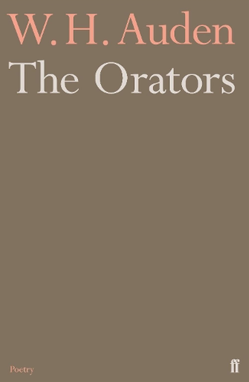 The Orators/Product Detail/Poetry
