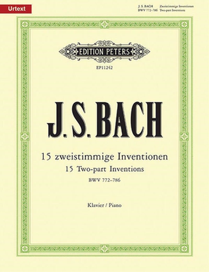 Two-Part Inventions Bwv 772-786 For Piano/Product Detail/Arts & Entertainment