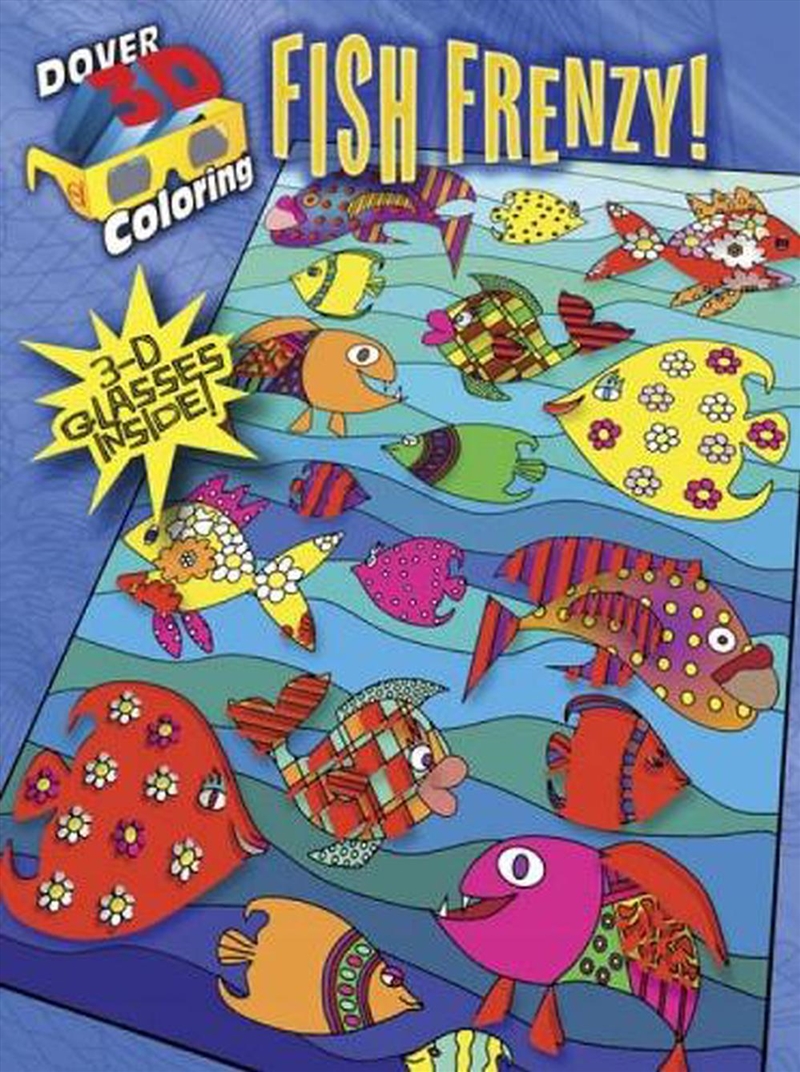 3-D Coloring Book - Fish Frenzy!/Product Detail/Kids Activity Books