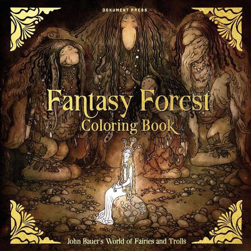 Fantasy Forest Coloring Book : John Bauer'S World Of Fairies And Trolls/Product Detail/Adults Colouring