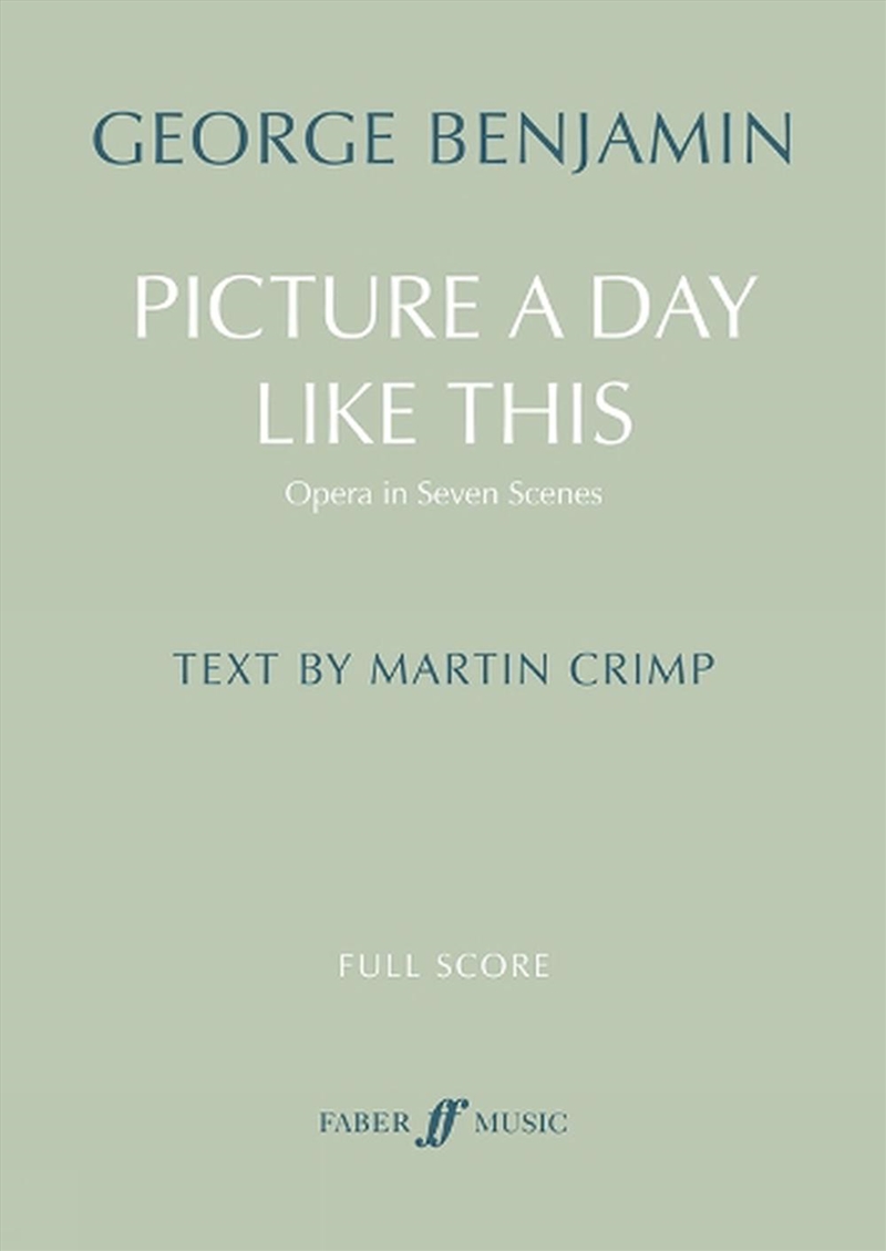 Picture A Day Like This (Full Score)/Product Detail/Arts & Entertainment