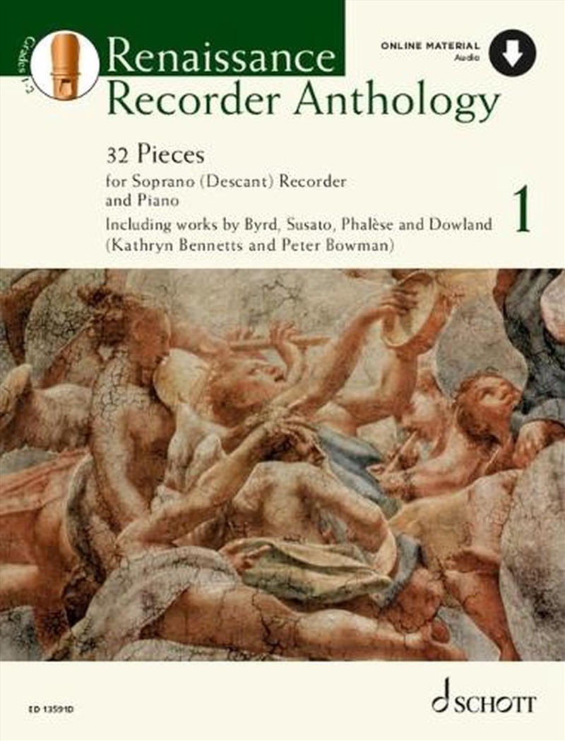 Renaissance Recorder Anthology 1 Band 1 : 32 Stucke Fur Sopran-Blockflote Und Klavier/Product Detail/Arts & Entertainment
