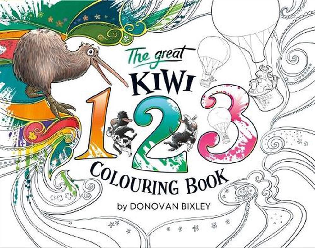 The Great Kiwi 123 Colouring Book/Product Detail/Kids Activity Books