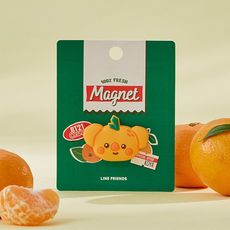 Bt21 - Orange Party Official Md Baby Silicon Magnet Koya/Product Detail/KPOP Merch