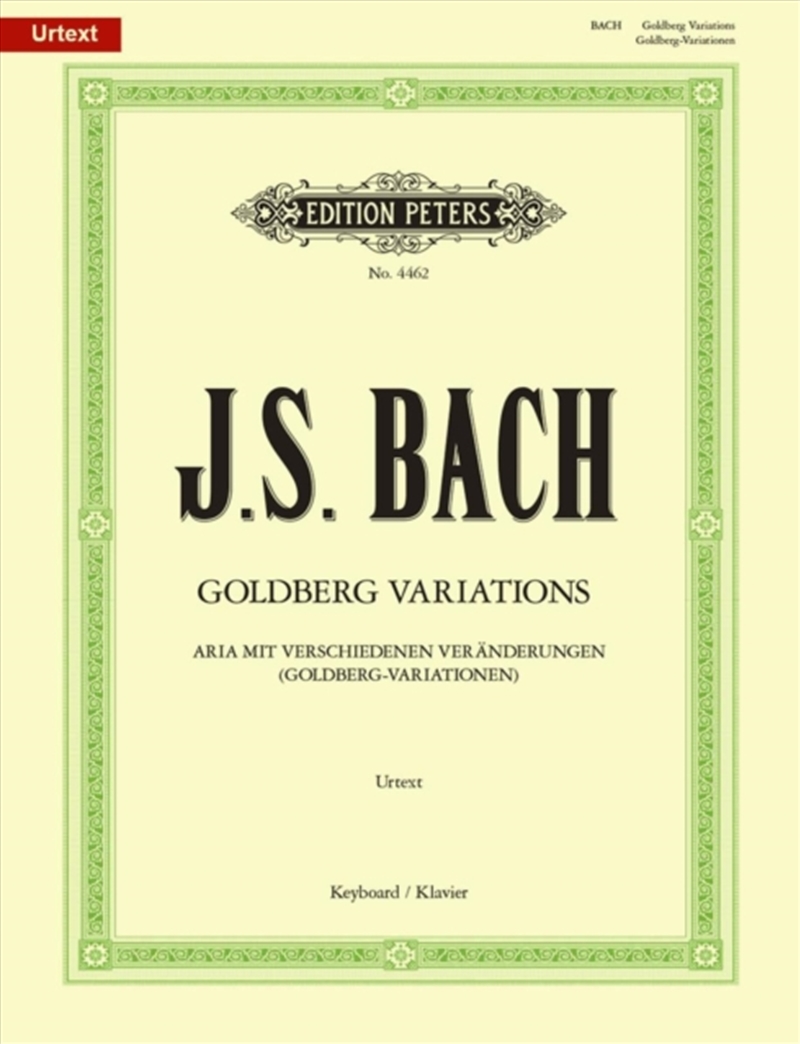 Aria With Diverse Variations Bwv 998 Goldberg Variations/Product Detail/Arts & Entertainment