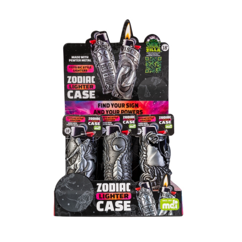Smokezilla Zodiac Metal Lighter Case (SENT AT RANDOM)/Product Detail/Homewares